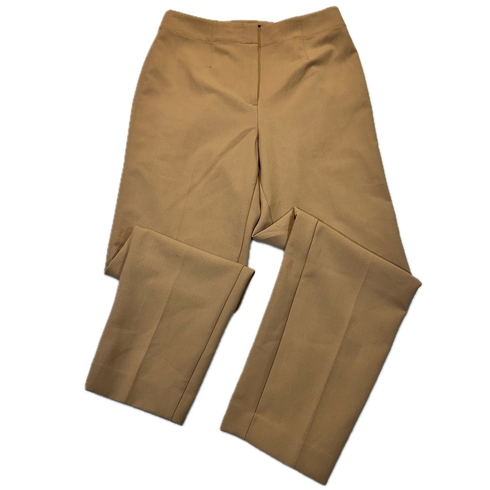 Ann Taylor The Slim High Rise Ankle Pants Camel Tan Brown Trousers 4‎